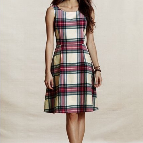 Lands' End Dresses & Skirts - Lands’ End Canvas Plaid Skater Dress.